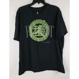 NIKE Air-Jordan Department Of Flight Money Shirt XL Black